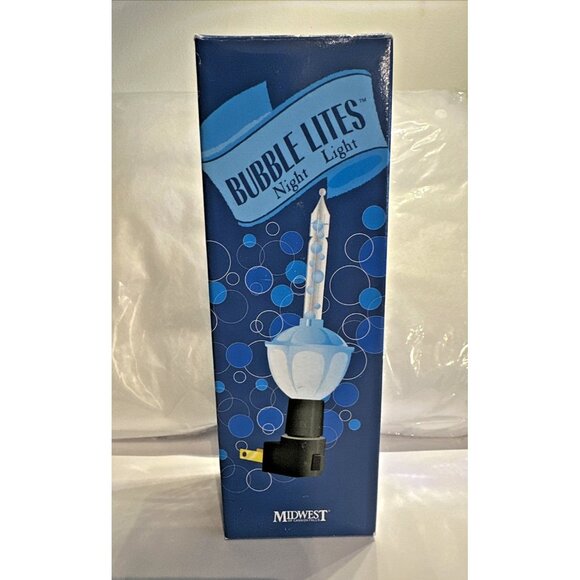 Rare Midwest Of Cannon Falls Christmas Snowman Bubble Lites Glitter Night Light - Picture 13 of 16